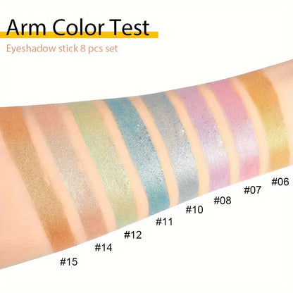 16-Color Pearlescent Eyeliner – Glitter Waterproof, Long-Lasting Non-Smudge Eye Makeup