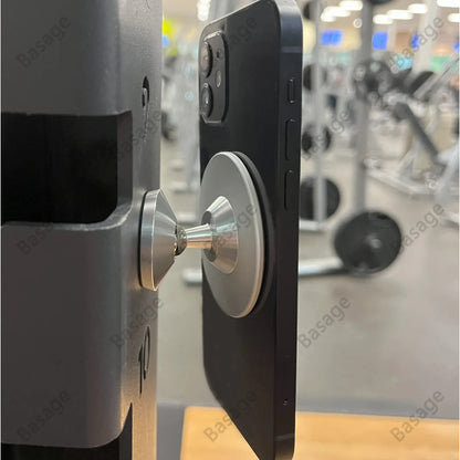 Gym Mate Magnetic Phone Mount – Double-Sided Suction Holder for MagSafe, Hands-Free Video Shooting While Working Out
