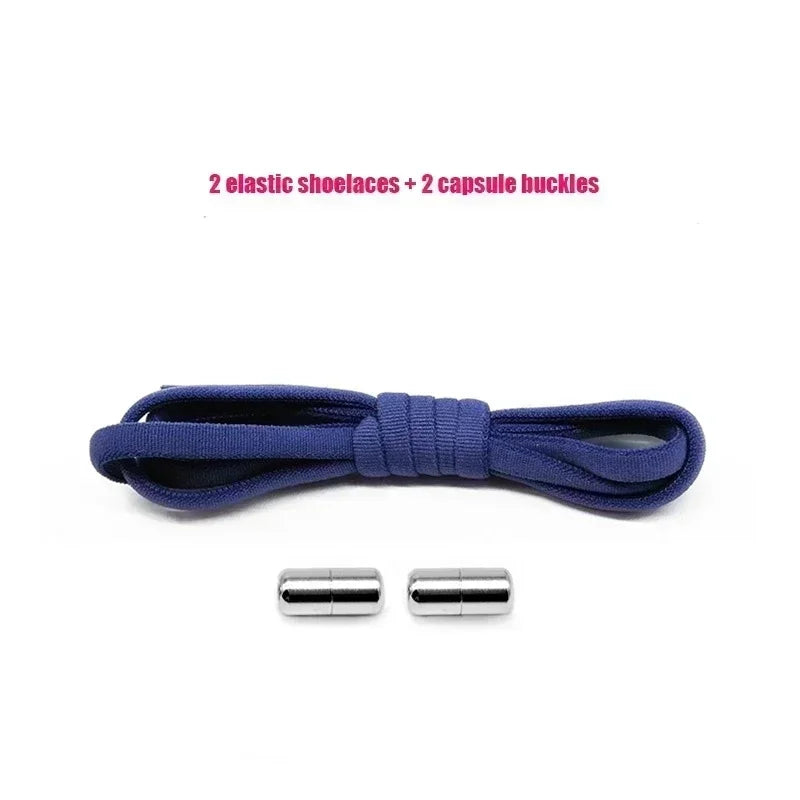 Elastic No-Tie Shoelaces - Quick Slip-On Stretch Shoe Laces for Kids & Adults