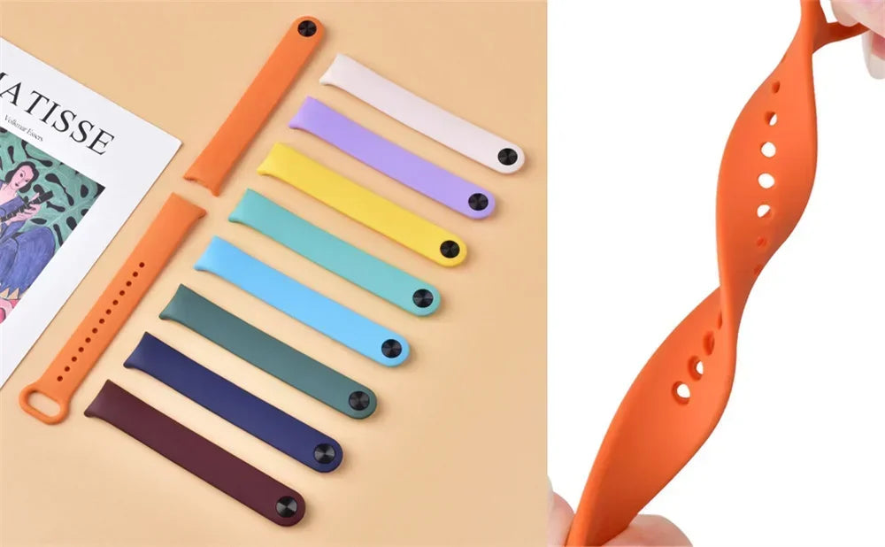 Sport Silicone Strap for Xiaomi Mi Band 9/8 NFC – Replacement Smartwatch Wristband Bracelet