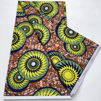 African Wax Print Fabric - Nigerian Ankara Batik Dutch Fabric for Women’s Dresses & Sewing Materials