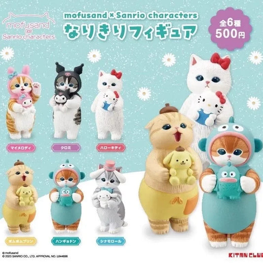Kawaii Sanrio Style Blind Box Figures - Hello Kitty Kuromi Pompompurin Cat Anime Doll Collectible Toy Ornament Gift