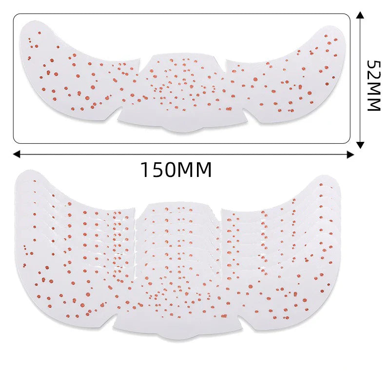 6pcs Metallic Fake Freckles Temporary Tattoos — Gold & Silver Face Stickers for Makeup and Hot Stamping