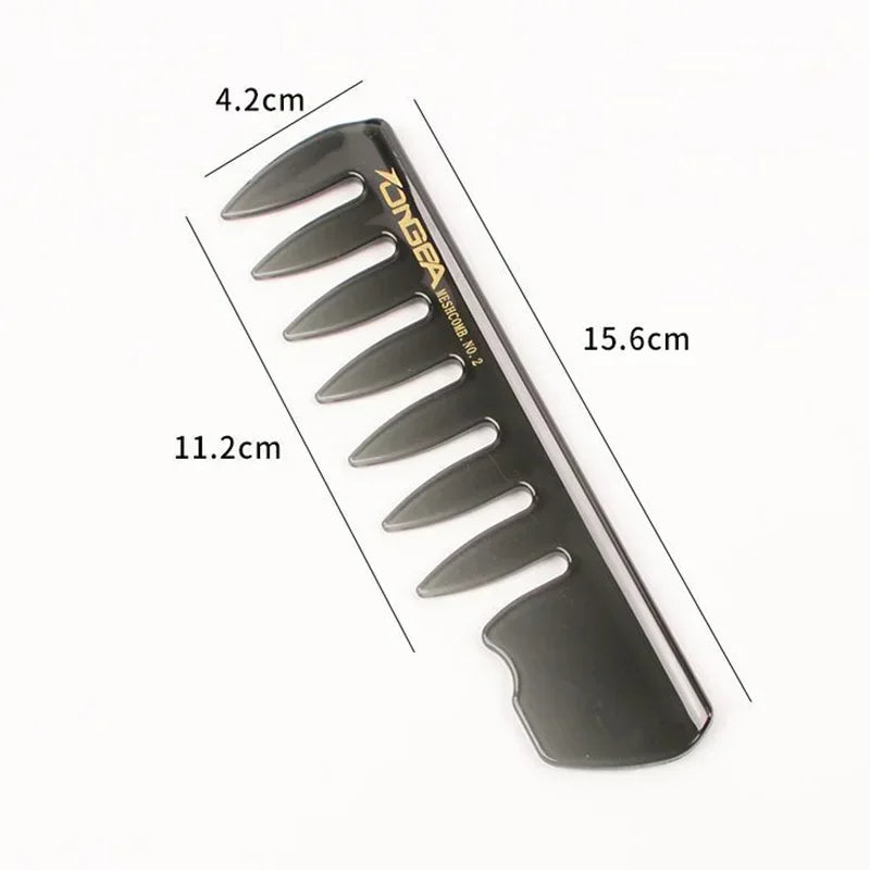 Men's Professional Wide Tooth Hair Comb & Brush – Barber-Grade Hair Styling Tool for Men
