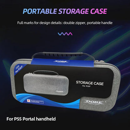 Portable EVA Carrying Case for PS Portal – Hard Storage Bag for Sony PlayStation 5 Portal & Game Accessories