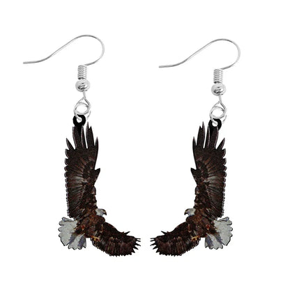 Cute Animal Acrylic Drop Earrings - Funny Custom Jewelry Gifts for Women & Girls with Rabbit, Parrot, Frog & Butterfly Designs