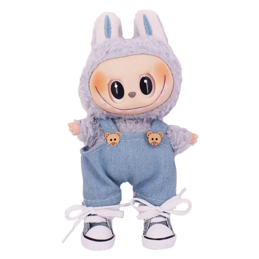 Labubu 17cm Doll Clothes Set — Plush Doll Accessories for Girls’ Birthday & Christmas Gifts