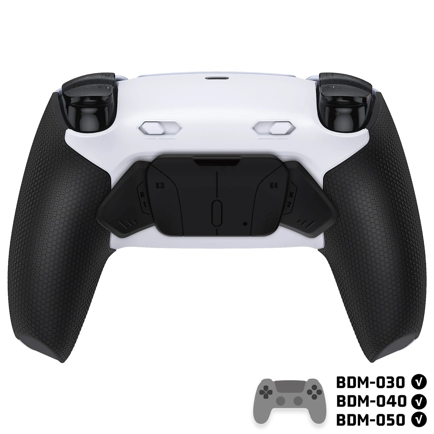 eXtremeRate RISE4 Plus MAX Back Button Kit – Remappable PS5 Controller Accessory with Clicky Trigger Stop & Rubberized Grip