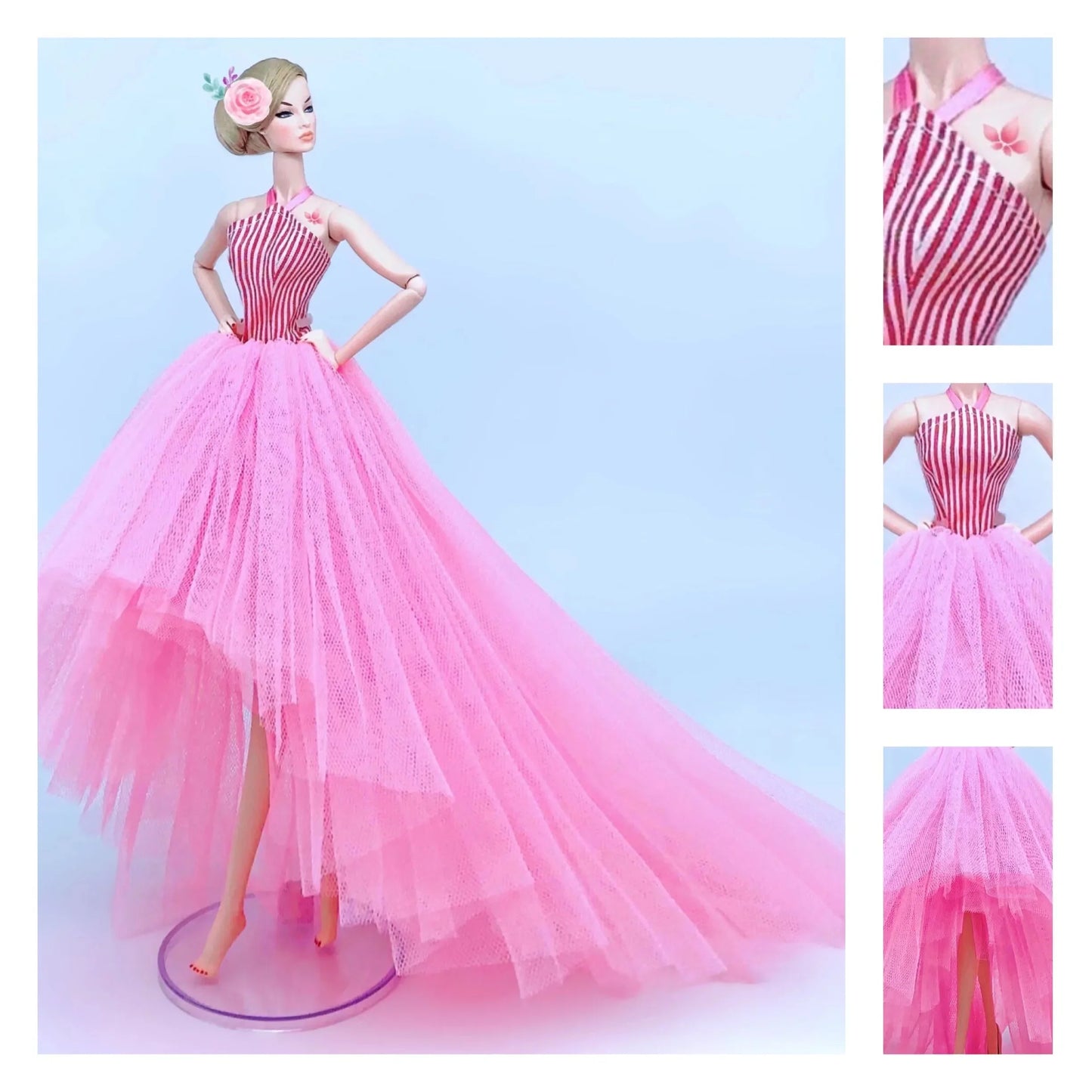 Barbie Doll Wedding Dress – Elegant Outfit for 11.5" & 12" Dolls