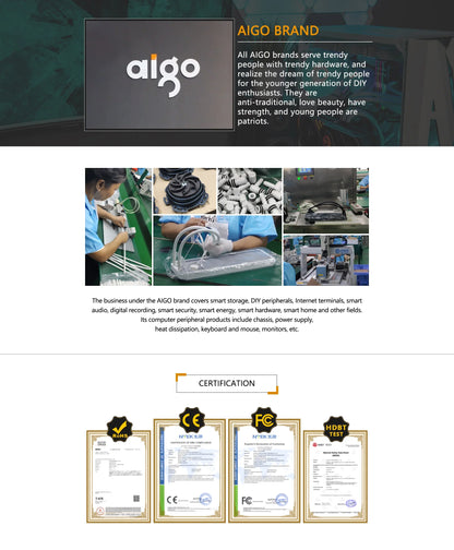 Aigo ACSE Water Cooling CPU Cooler – 120/240mm RGB Fan Liquid Heatsink Radiator for LGA 2066/2011/1151/1155/AM3+/AM4