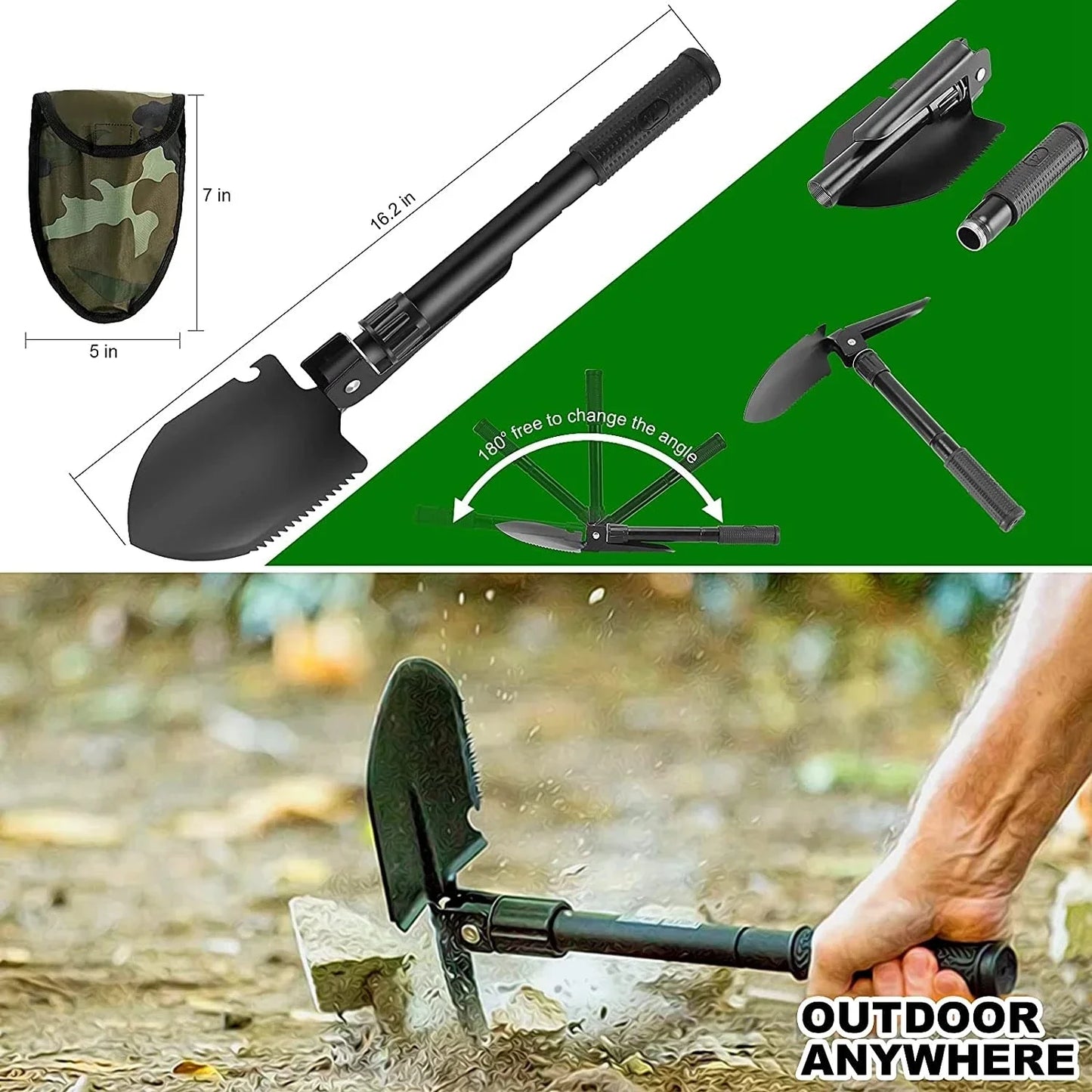 Emergency Trauma Survival Kit - Outdoor Camping First Aid Bag with SOS Wilderness Gear and Emergency Tools