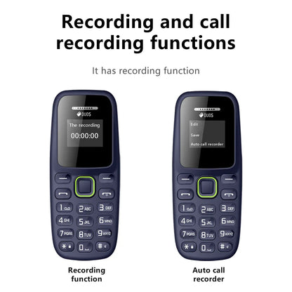 SERVO BM310 Mini Mobile Phone – Dual SIM, Call Recording, Magic Voice, Blacklist, MP3 Player, 2G Tiny Button Cellphone