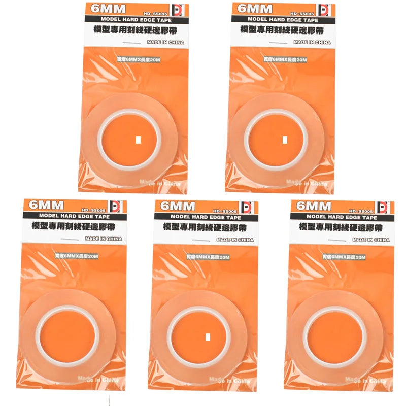 3/6mm Model Scribing Guide Tape – Hard Edge Push Line for Cutting Tools, Hobby & DIY Kit Accessories