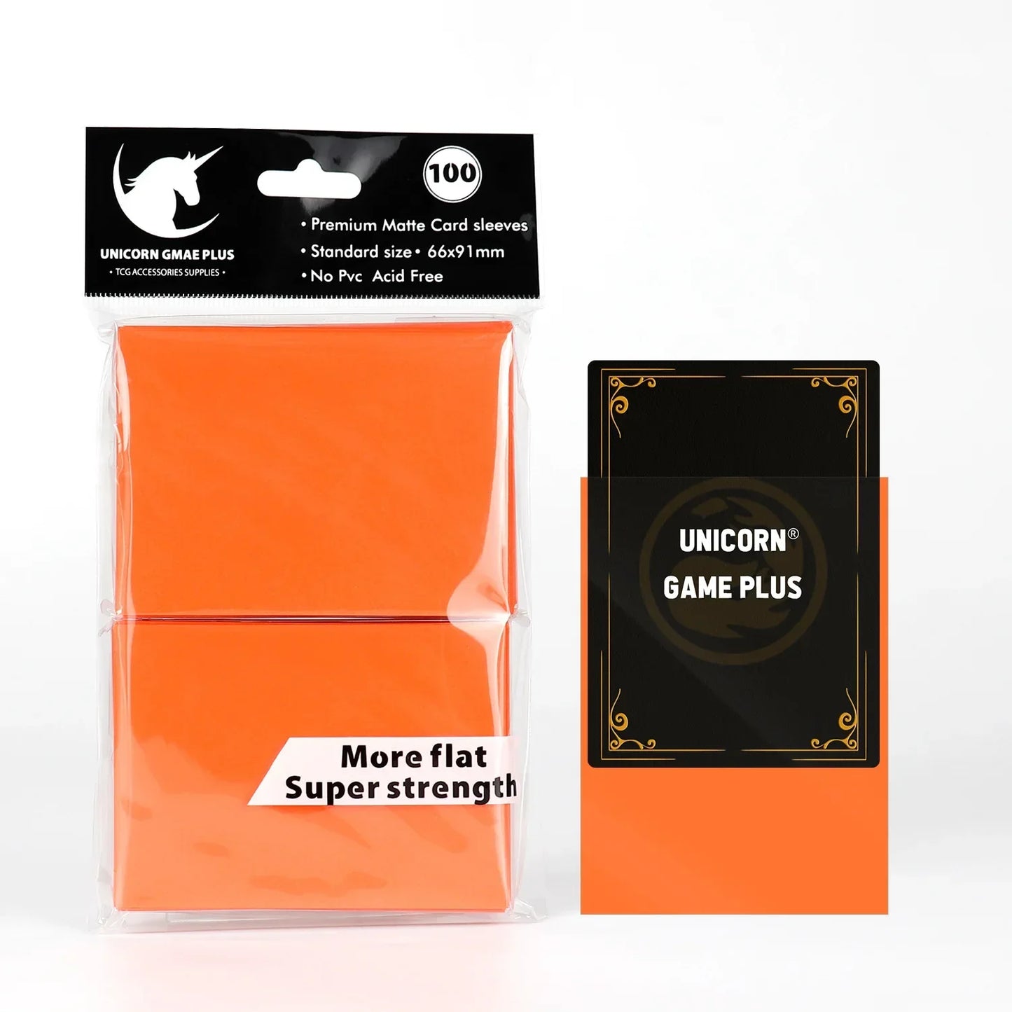 100PCS Matte Card Sleeves - 66x91mm TCG Trading Card Protectors for Pokémon, Tarot & Board Games