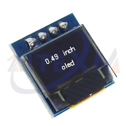 AITEXM 0.49 Inch OLED Display Module - 64x32 SSD1306 I2C IIC Screen for Arduino AVR STM32 DIY Projects