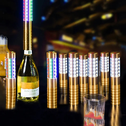 Rechargeable LED Flash Stick - VIP Champagne Bottle Sparkler Light for Nightclub, KTV & Bar Service