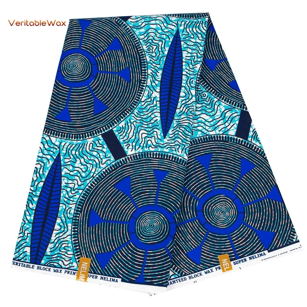 African Ankara Wax Print Fabric - Retro Double Print Patchwork Sewing Material for DIY Clothing