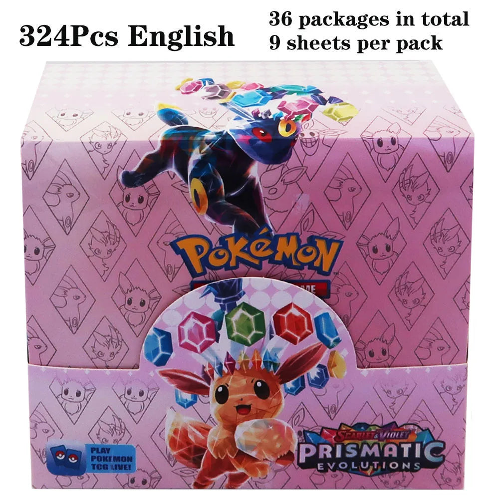 324pcs Pokemon TCG Booster Box - Sword & Shield Fusion Strike Trading Card Packs Display Set with 36 Booster Packs