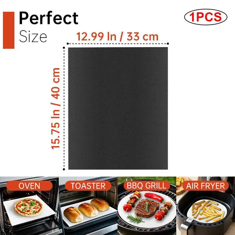 Multifunctional Grill Mat - Reusable High-Temperature Resistant Baking & Microwave Oven Liner for Easy Cooking