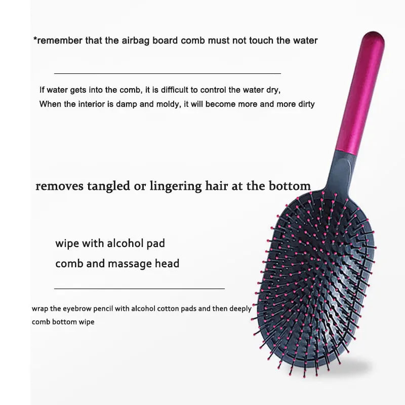 Dyson Airbag Comb Set – Wide Tooth & Cylinder Comb, Massage Airbag Hairbrush for Hairdressing & Curly Styling
