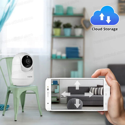 FUERS 4K 8MP WiFi Pet Camera - Tuya Smart Wireless Home Security & Baby Monitor Camera