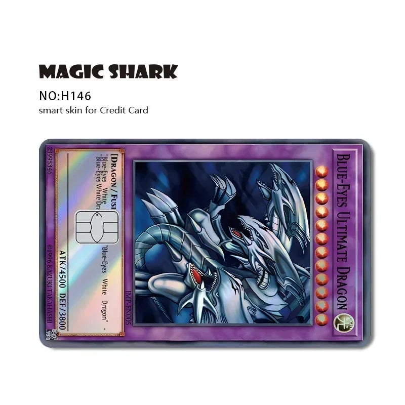 Magic Shark Holographic Laser Skin - Evil FBI Money Credit Bank Card Sticker Cover No Fade Protective Film