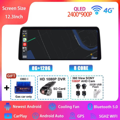 Android 15 Car Radio for Honda Civic FE/FL 2021-2023 - 12.3 Inch Multimedia Touch Screen GPS Navigation Player