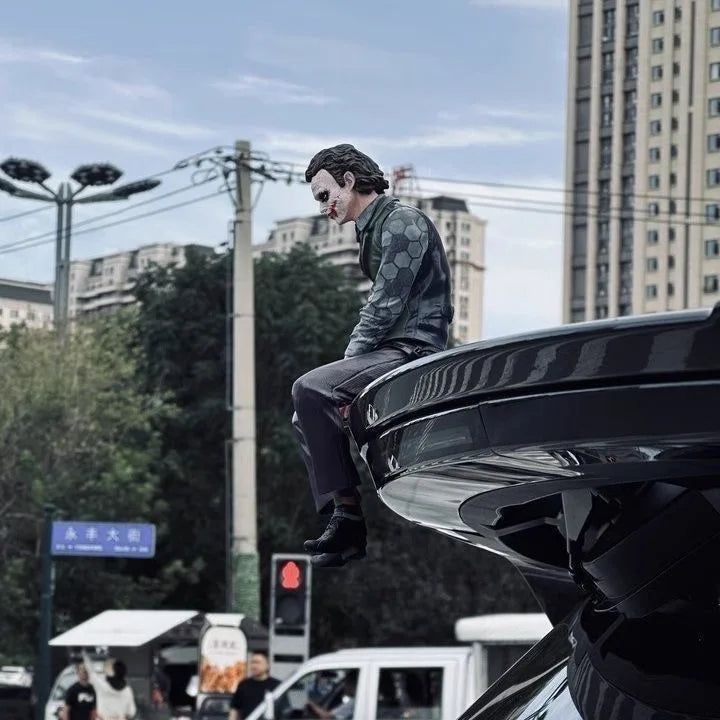 Joker Heath Ledger Action Figure - Portable Wild Mask Car Roof Decoration Statue Model Collectible Gift