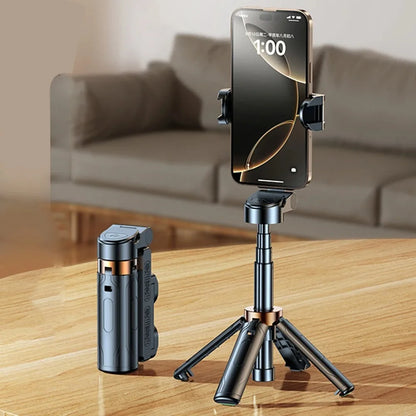 Super Mini Selfie Stick – Portable Phone Holder with Bluetooth Remote for Live Broadcast & Shooting