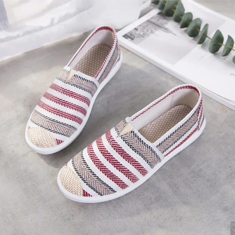 Women’s Summer Mesh Flat Shoes - Breathable Lightweight Slip-On Loafers & Casual Comfort Sneakers