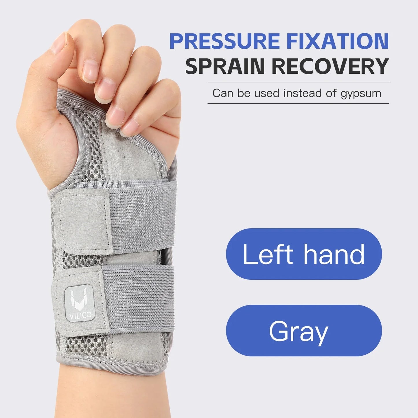 Wrist Brace for Carpal Tunnel — Hand Support with Splints for Arthritis, Tendonitis, Sprains & Wrist Pain, 1PC