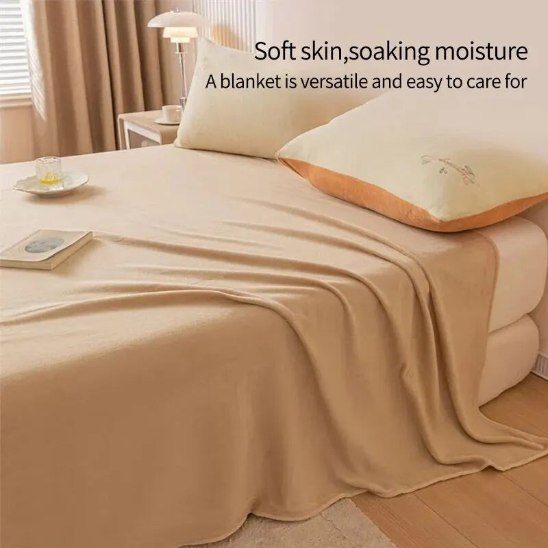 Extra Soft Thickened Flannel Blanket – Cozy Nap & Air Conditioning Throw