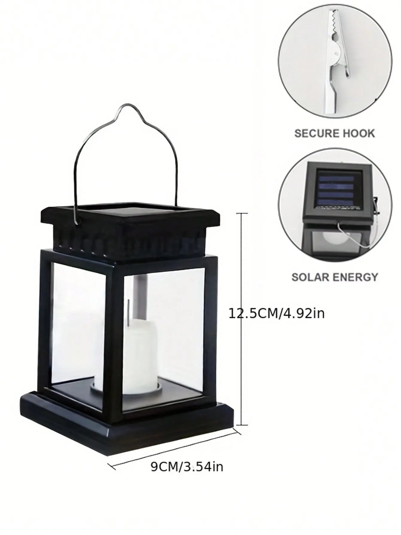 Outdoor Solar Garden Lantern Lights - Retro Hanging Palace Style Landscape Decor Floor Lighting