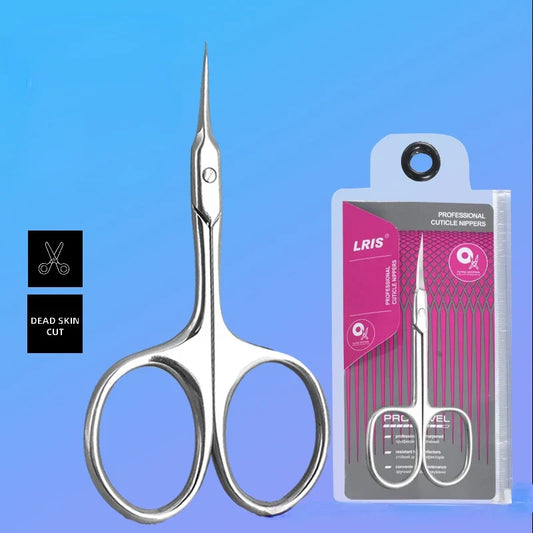 Stainless Steel Cuticle Scissors - Professional Nail Nipper Trimmer Manicure Tool