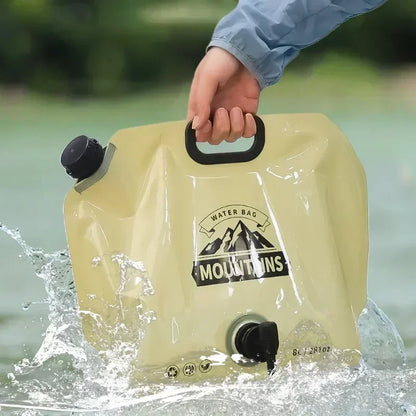 5L/10L Collapsible Water Container - Portable Foldable Water Storage Jug Bag for Camping, Hiking & Emergency Preparedness