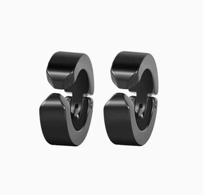 Non-Piercing Hoop Ear Cuff Earrings - Gothic Punk Clip-On Fashion Jewelry for Men & Women