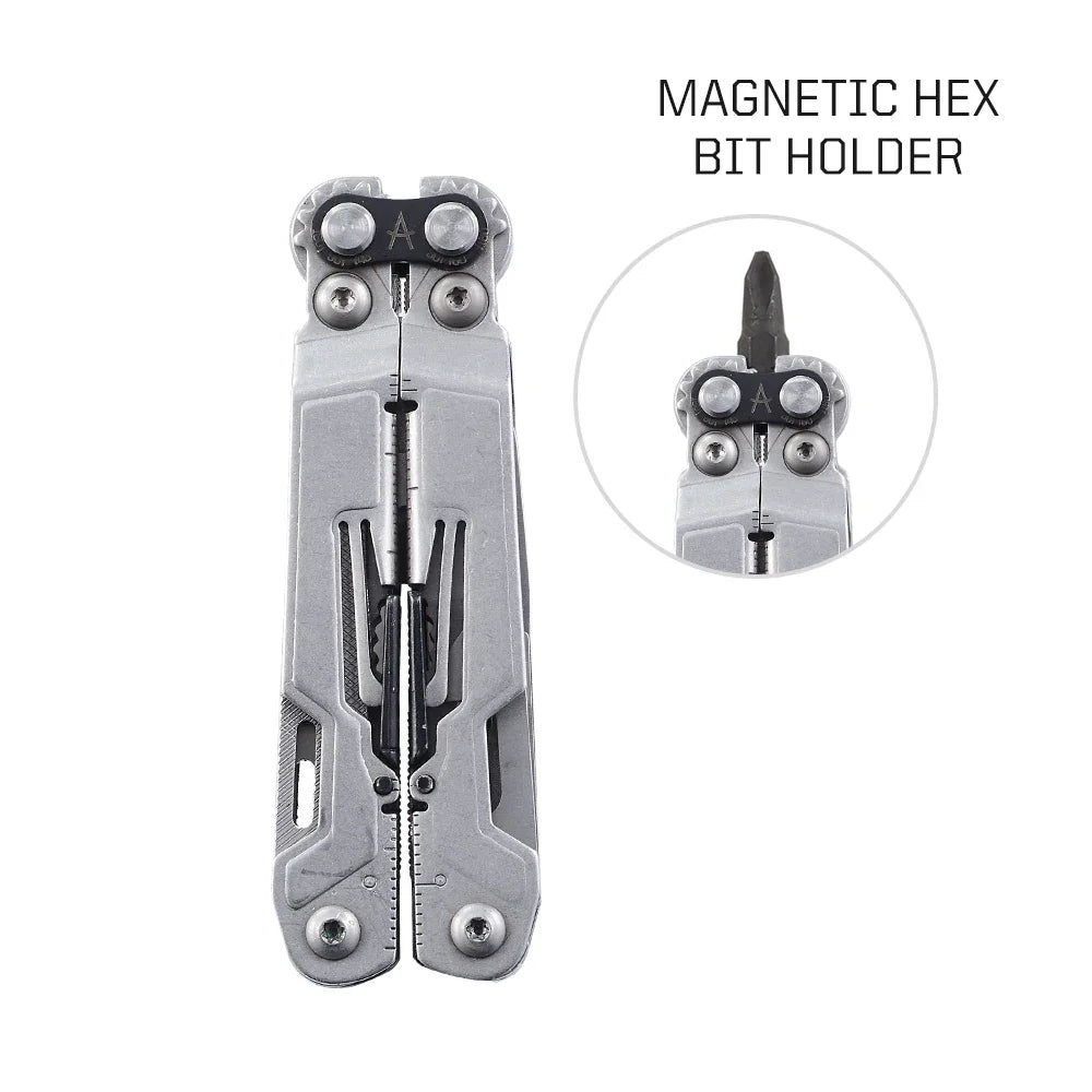 SOG PowerPint Multi Tool - 18-in-1 Folding Pocket Tool with Pliers Knife and Portable EDC Camping Accessories