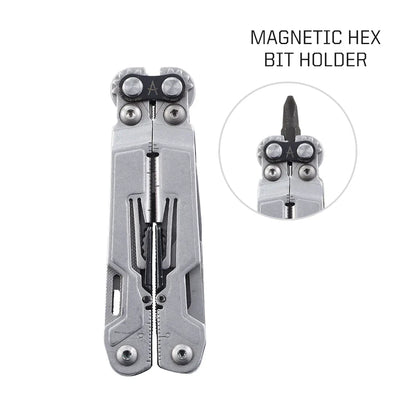 SOG PowerPint Multi Tool - 18-in-1 Folding Pocket Tool with Pliers Knife and Portable EDC Camping Accessories