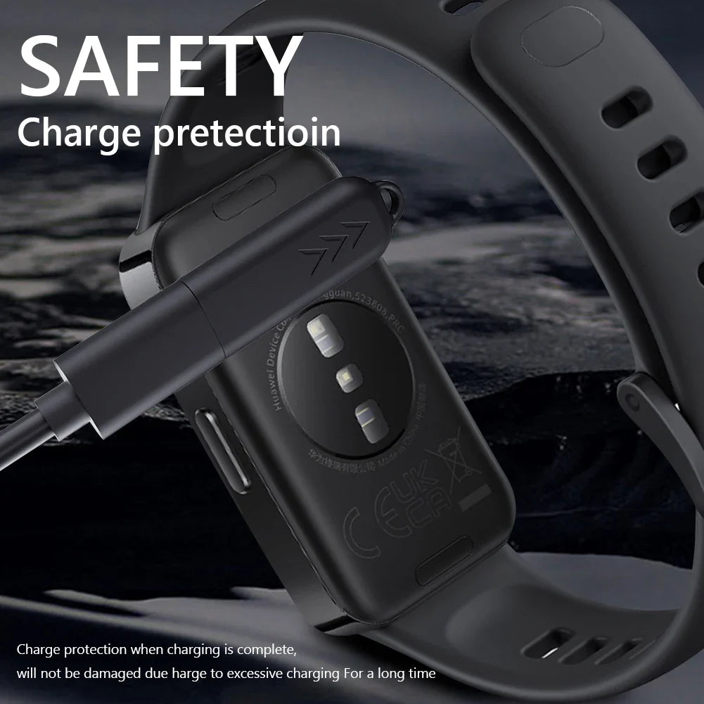 Type C Charger Adapter – Right Angle Charging Cable Converter for Samsung Galaxy Fit 3 & Huawei Watch Fit 3/2