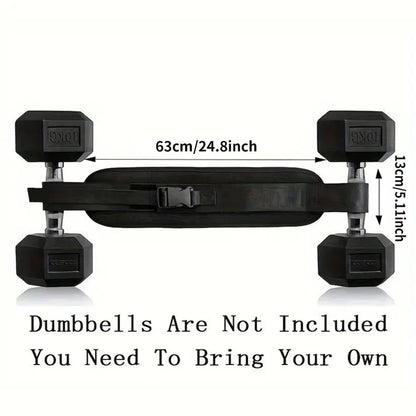 Adjustable Weighted Waist Belt - Home Workout Fitness Gear for Dumbbell Training and Hip Shaping Exercises