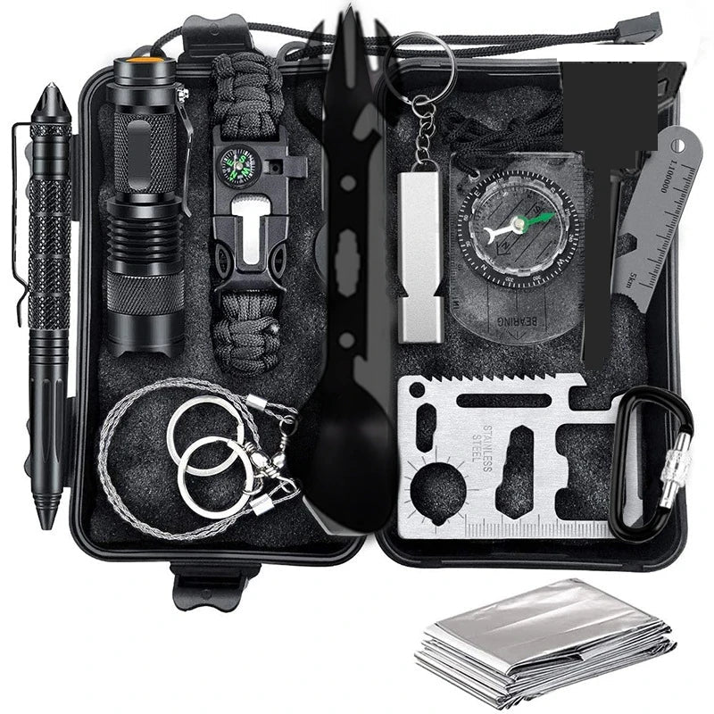 Emergency Trauma Survival Kit - Outdoor Camping First Aid Bag with SOS Wilderness Gear and Emergency Tools