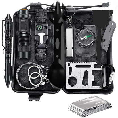 Emergency Trauma Survival Kit - Outdoor Camping First Aid Bag with SOS Wilderness Gear and Emergency Tools