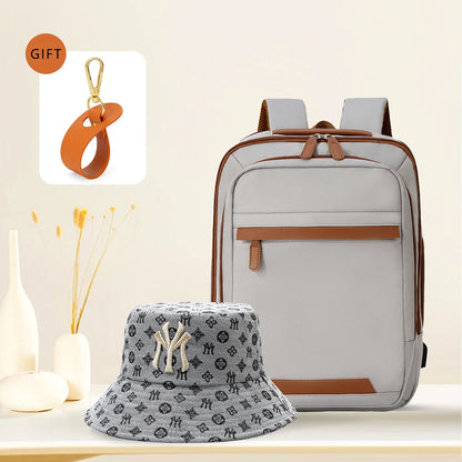 USB Rechargeable Laptop Backpack - Waterproof Large Capacity Unisex School & Travel Bag