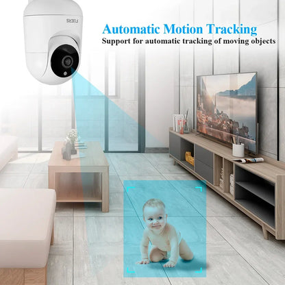 FUERS 4K 8MP WiFi Pet Camera - Tuya Smart Wireless Home Security & Baby Monitor Camera