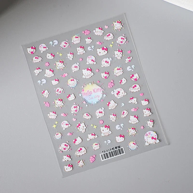 Cute Snoopy 5D Nail Stickers – Cartoon Anime Nail Art Decoration
