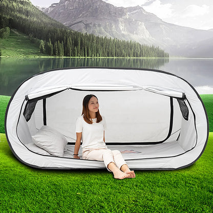Folding Privacy Bed Tent – Fully Enclosed Outdoor Camping Bed Tent for Kids & Adults with Shading