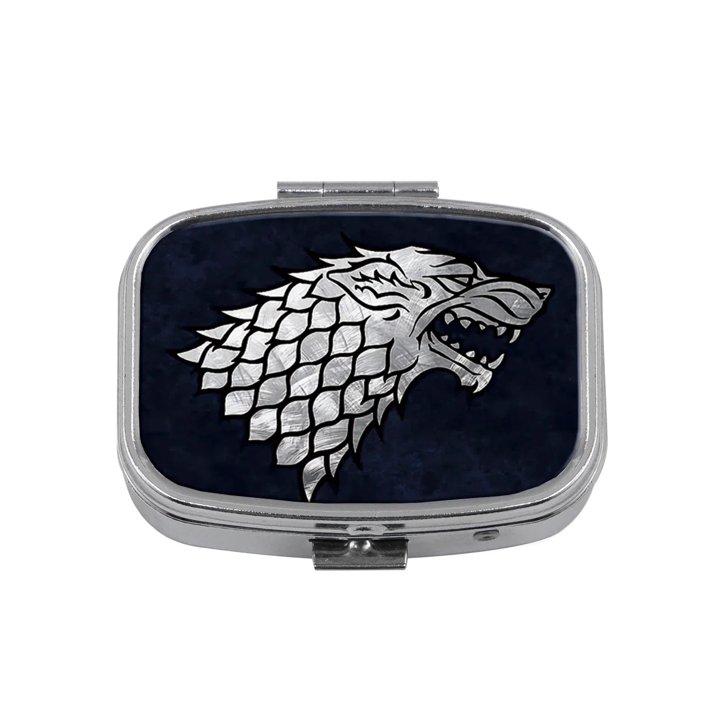 Dragon & Tiger Metal Medicine Box - Moisture-Resistant Portable Pill Storage Case with Movie-Inspired Design