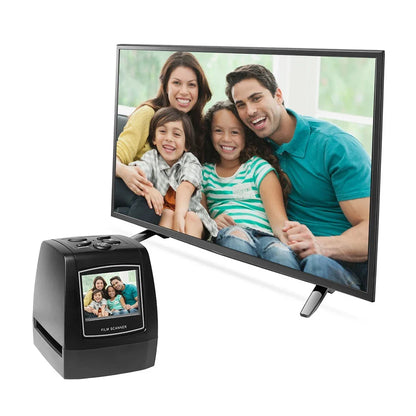 Portable Negative Film Scanner - 35mm/135 Slide Converter with 2.4" LCD Photo Viewer & Digital Image Editing