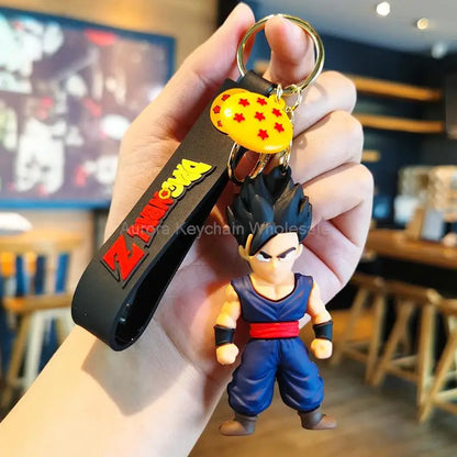 Dragon Ball Z Keychain – Super Saiyan Goku, Bulma, Broly, Piccolo & Majin Buu Car Pendant Toy Gift for Kids