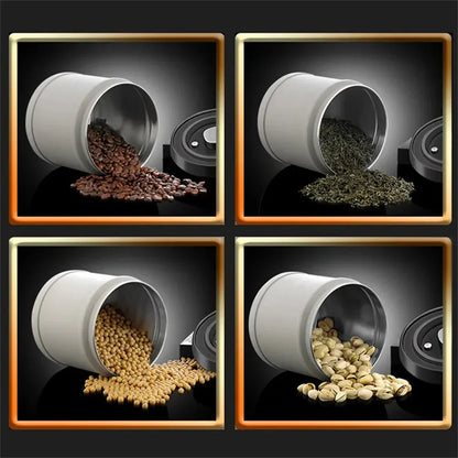 Stainless Steel Coffee Bean Vacuum Sealed Canister — Airtight Storage Tank for Grains, Tea, Nuts & Kitchen Organization
